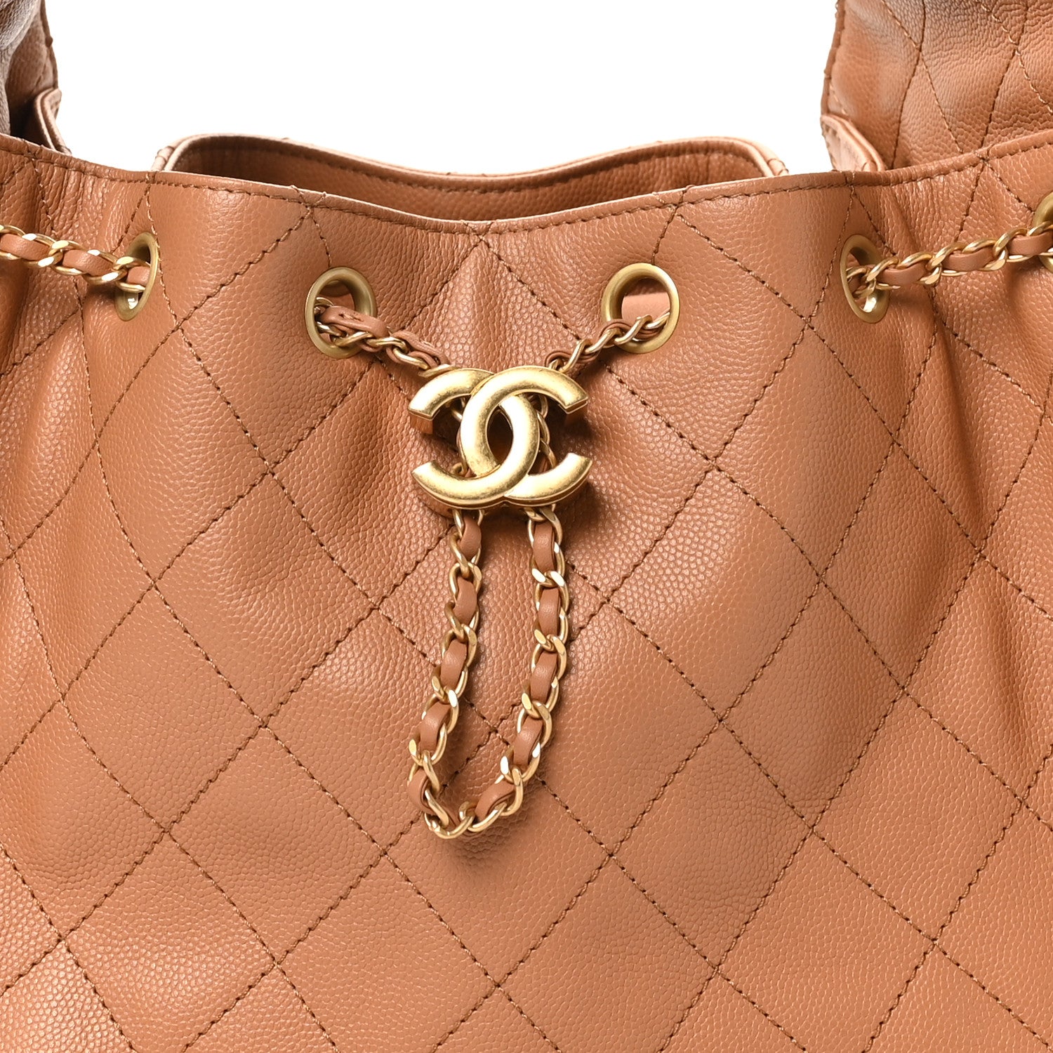 Chanel Caviar Quilted Small Chanel 25 Handbag Brown 8 of 11