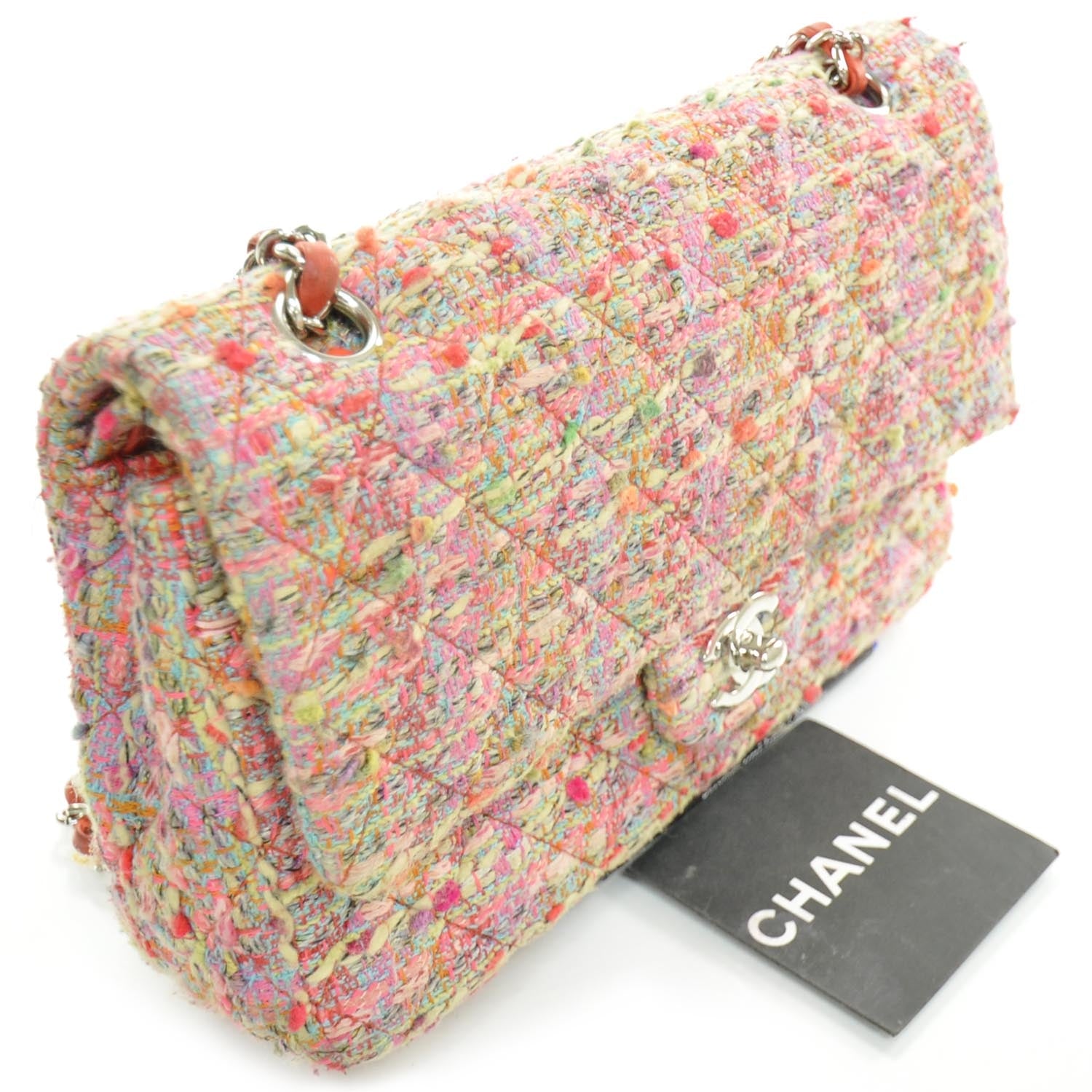 Chanel Tweed Medium Double Flap Multicolor 11 of 11