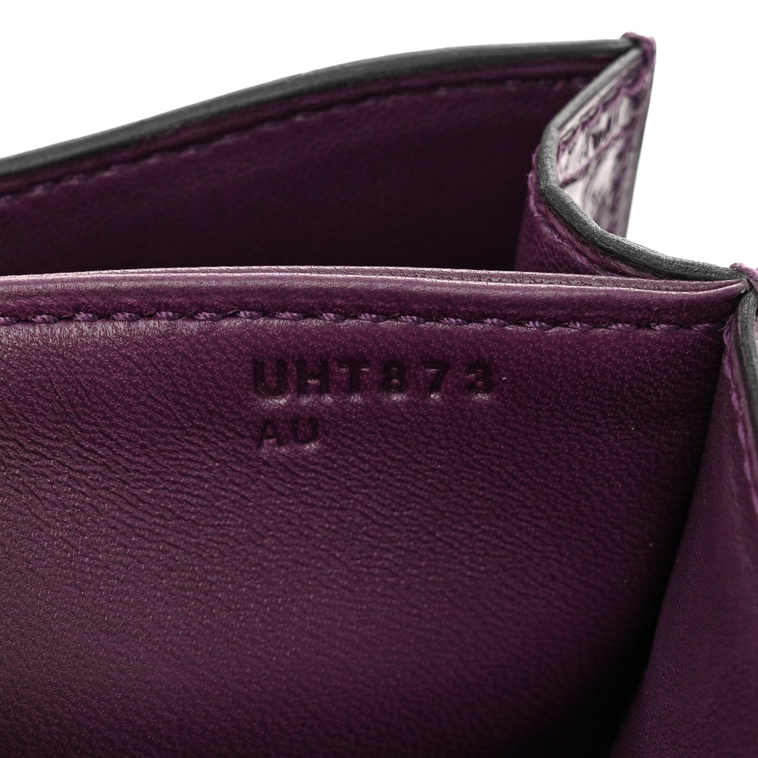 Hermes Shiny Alligator Constance 18 Cassis 7 of 11