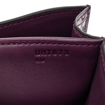 Hermes Shiny Alligator Constance 18 Cassis 7 of 11