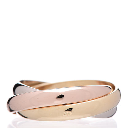 Cartier 18K Pink Yellow White Gold Classic Les Must De Trinity Ring 56 7.5 3 of 7