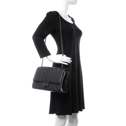 Chanel Crumpled Calfskin Quilted 2.55 Reissue 227 Flap So Black 3 of 15