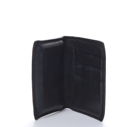 Alexander McQueen Embossed Calfskin Rib Cage Bi Fold Card Holder Black 4 of 8
