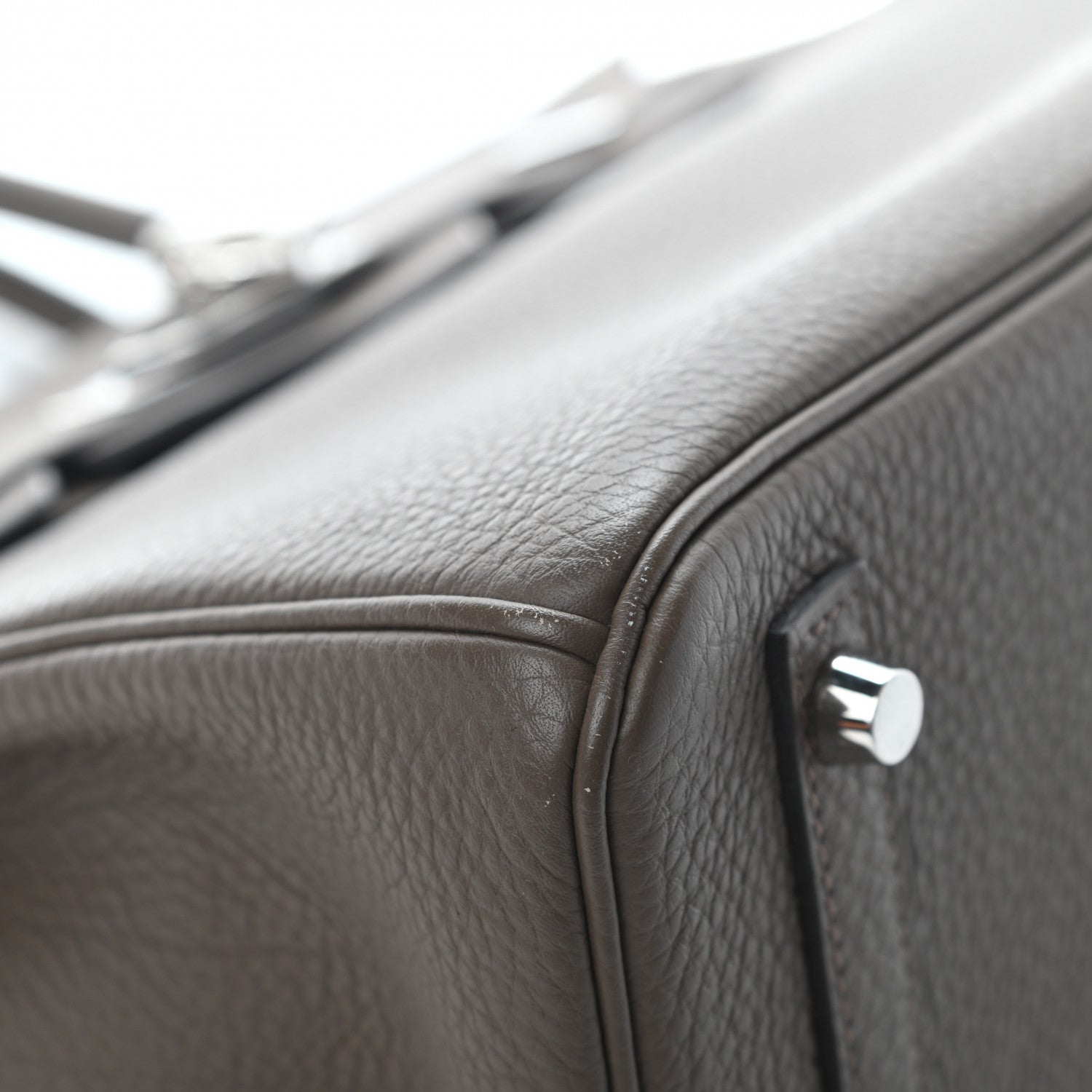 Hermes Togo Birkin 30 Etain 14 of 14
