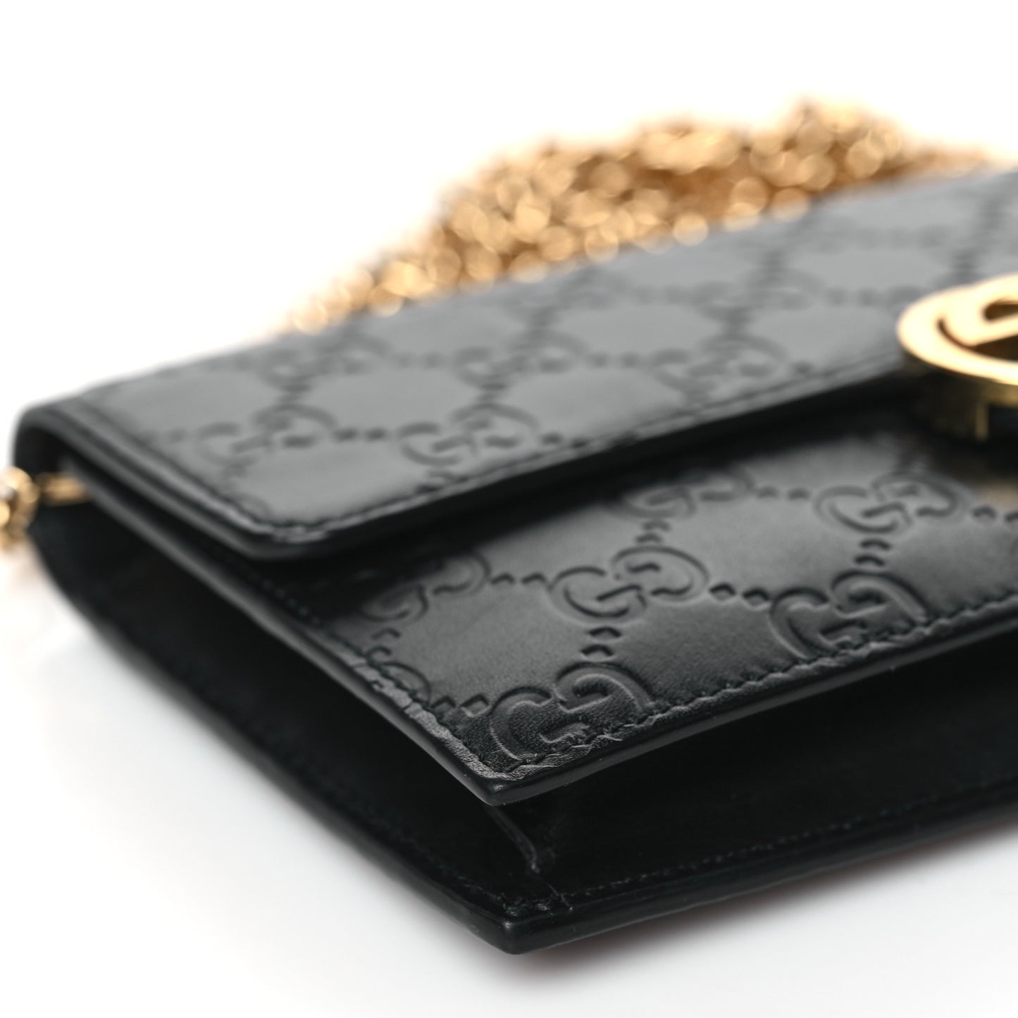 Guccissima Icon Chain Wallet Black