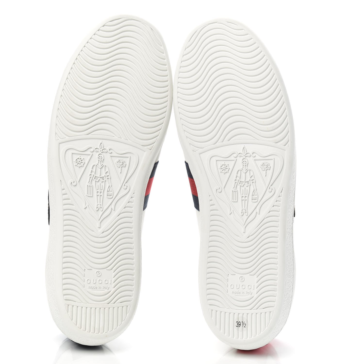 Gucci Calfskin Web Bosco Embroidered Ace Sneakers 39.5 White 5 of 11