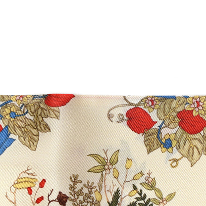 Gucci Silk Twill Lady Savanero Scarf Red Beige 6 of 6