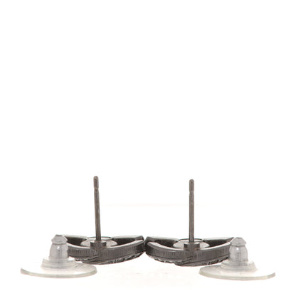 Chanel Ruthenium Crystal CC Earrings Silver 3 of 4