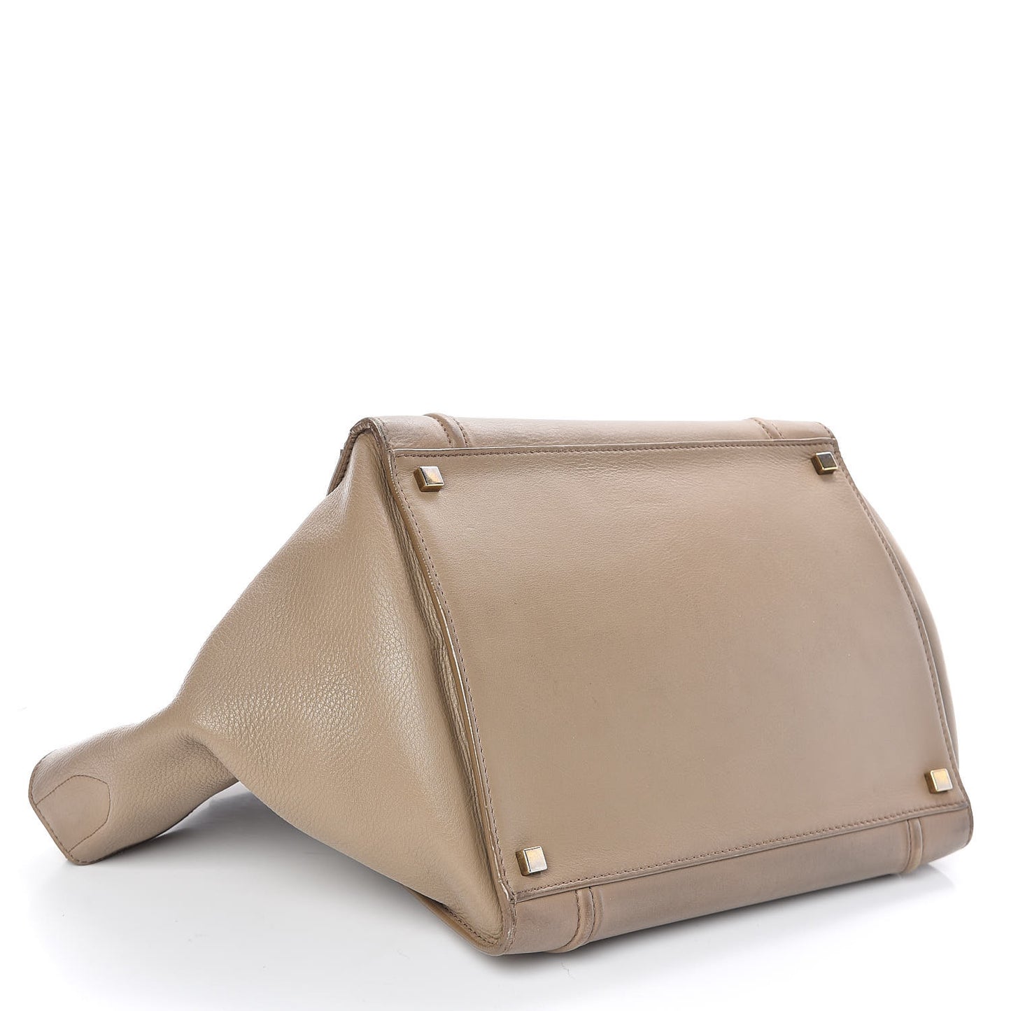Supple Calfskin Medium Phantom Luggage Beige