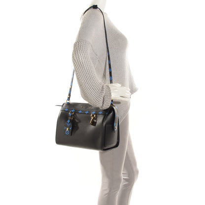 Louis Vuitton Smooth Calfskin Colored Monogram Speedy Amazon MM Blue Black 2 of 7