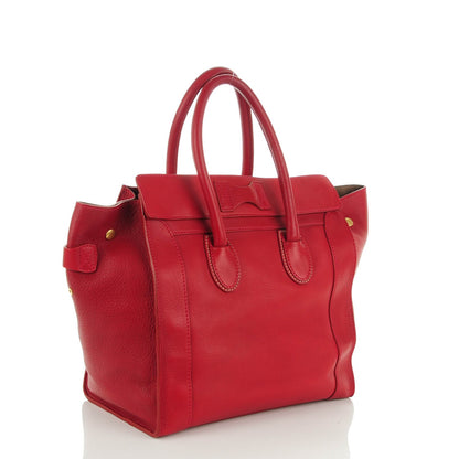 Celine Smooth Calfskin Mini Envelope Luggage Red 4 of 9