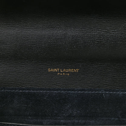 Saint Laurent Smooth Calfskin Suede Medium Bellechasse Black 7 of 10