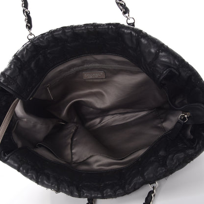 Chanel Lambskin Tweed Double Stitch Tote Black 5 of 7