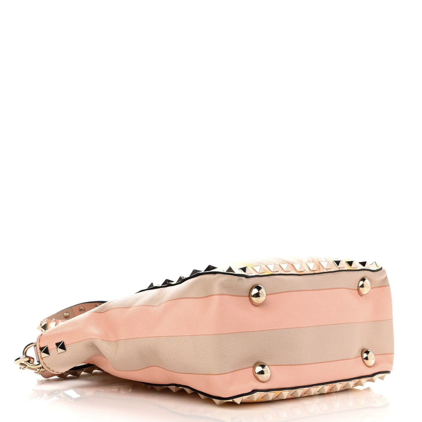 Vitello Native Couture 1975 Mini Rockstud Tote Mandarin Sorbet