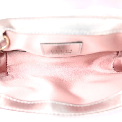 Gucci Iridescent Nappa Chevron Matelasse Super Mini GG Marmont Shoulder Bag Iridescent Escape Pink 4 of 9