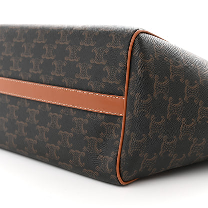 Celine Triomphe Canvas Medium Folded Cabas Tan 10 of 10