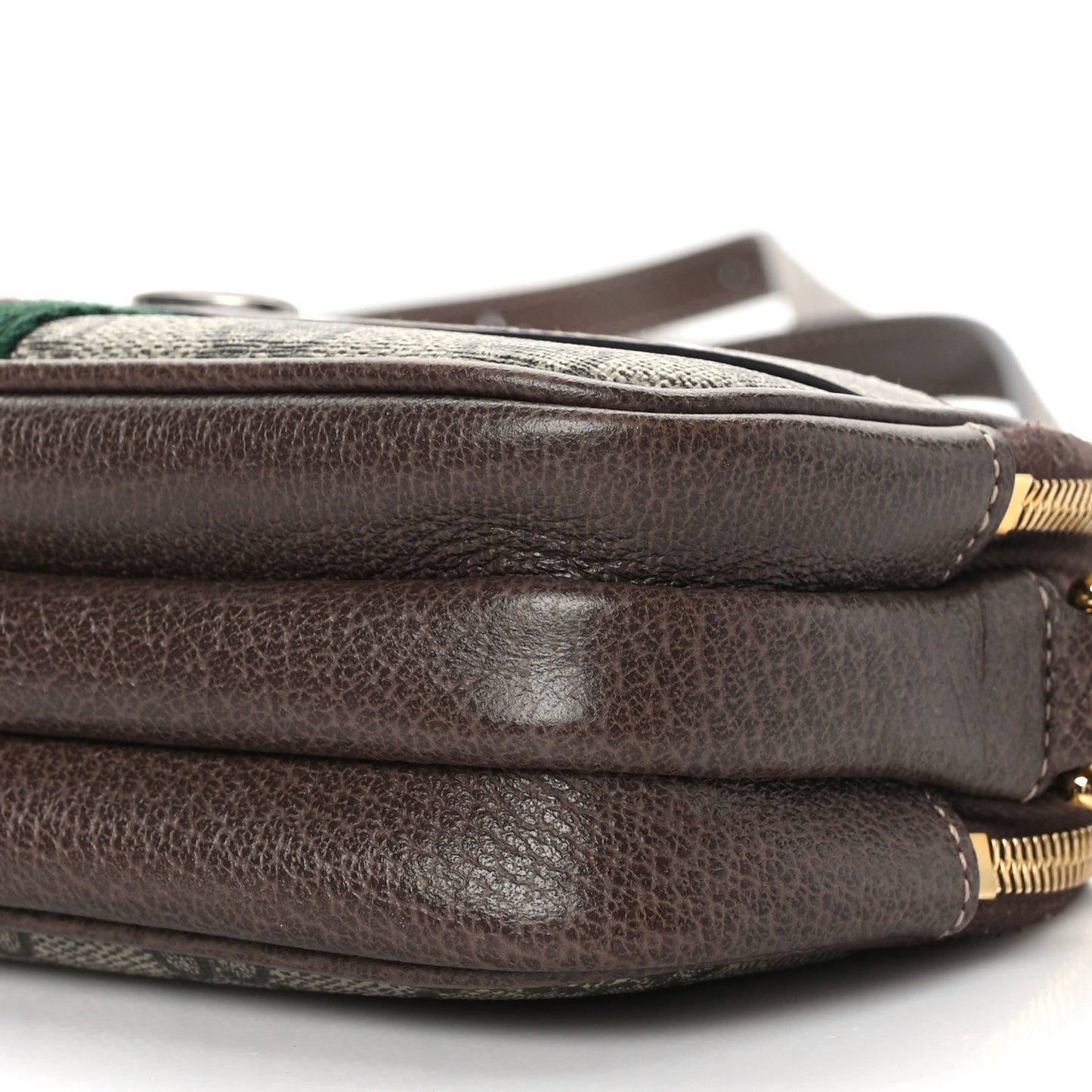 GG Supreme Monogram Web Mini Ophidia GG Bag Brown