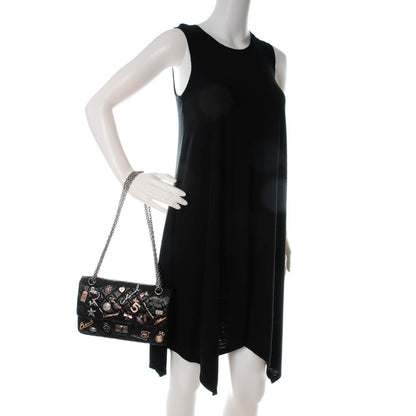 Chanel Aged Calfskin Quilted Lucky Charms 2.55 Reissue 225 Flap Black 2 of 8