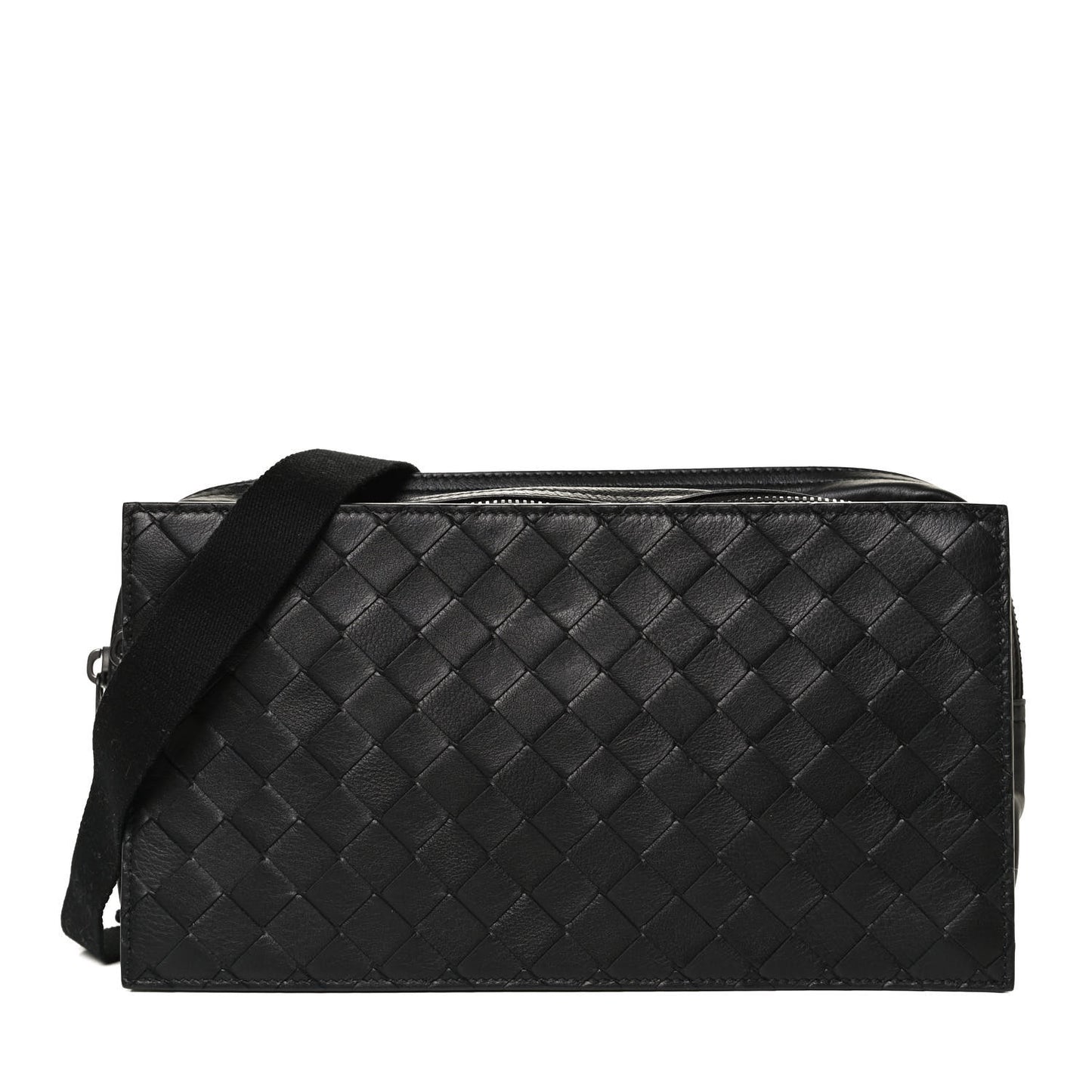 Nappa Intrecciato Belt Bag Black