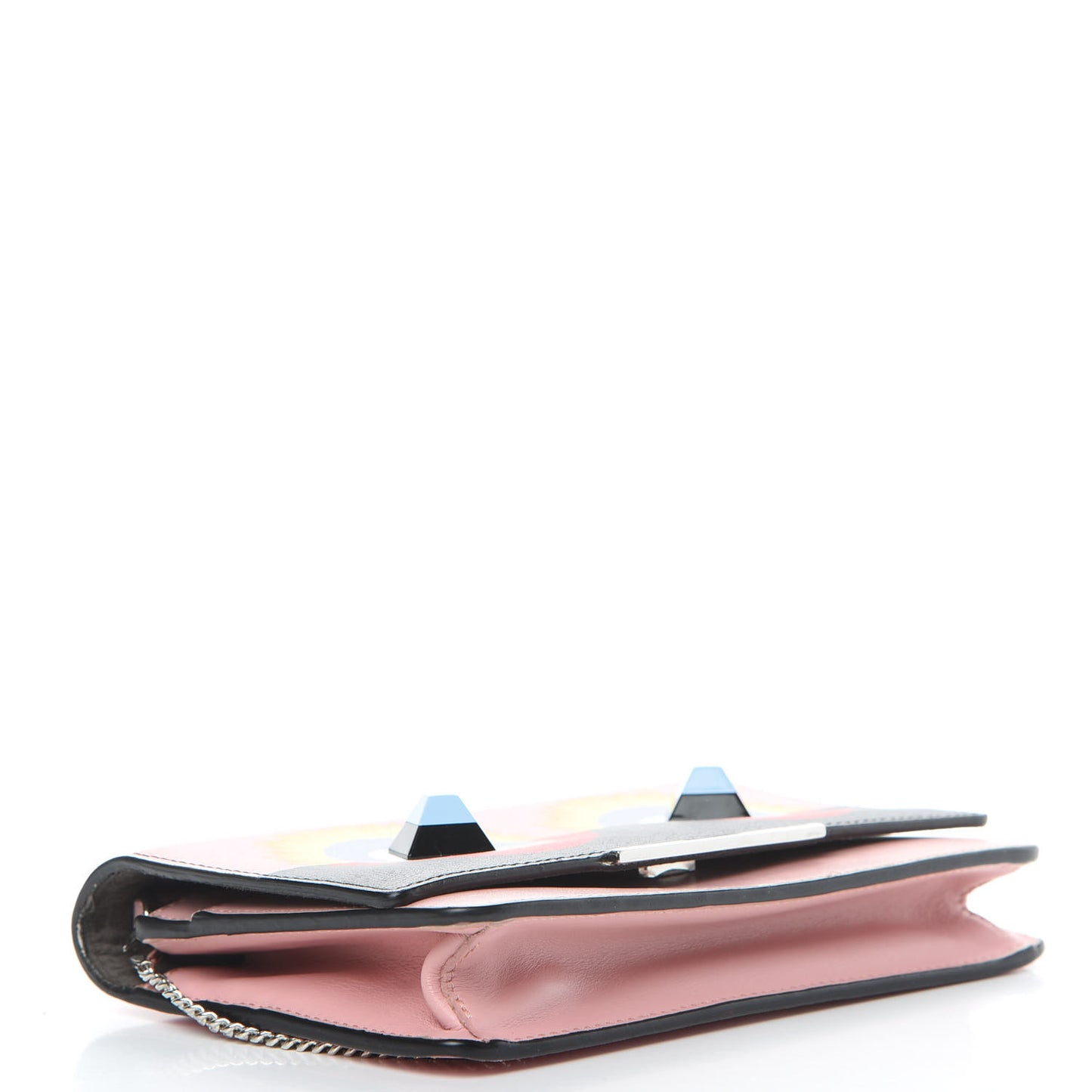 Vitello Elite Century Hypnoteyes Studded Tube Wallet On Chain Bubblegum Multicolor