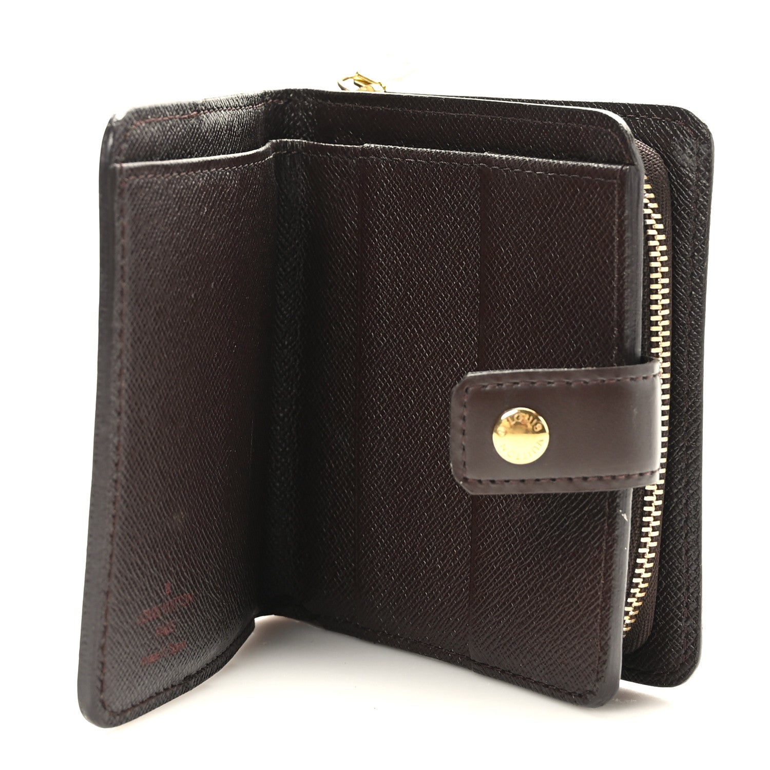 Louis Vuitton Damier Ebene Zippe Zipped Compact Wallet 6 of 8