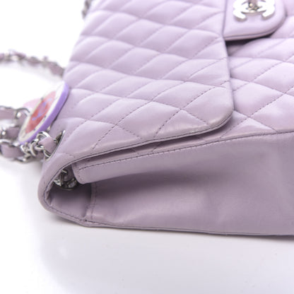 Chanel Lambskin Quilted Medium Ladybug Flap Lavender 12 of 13