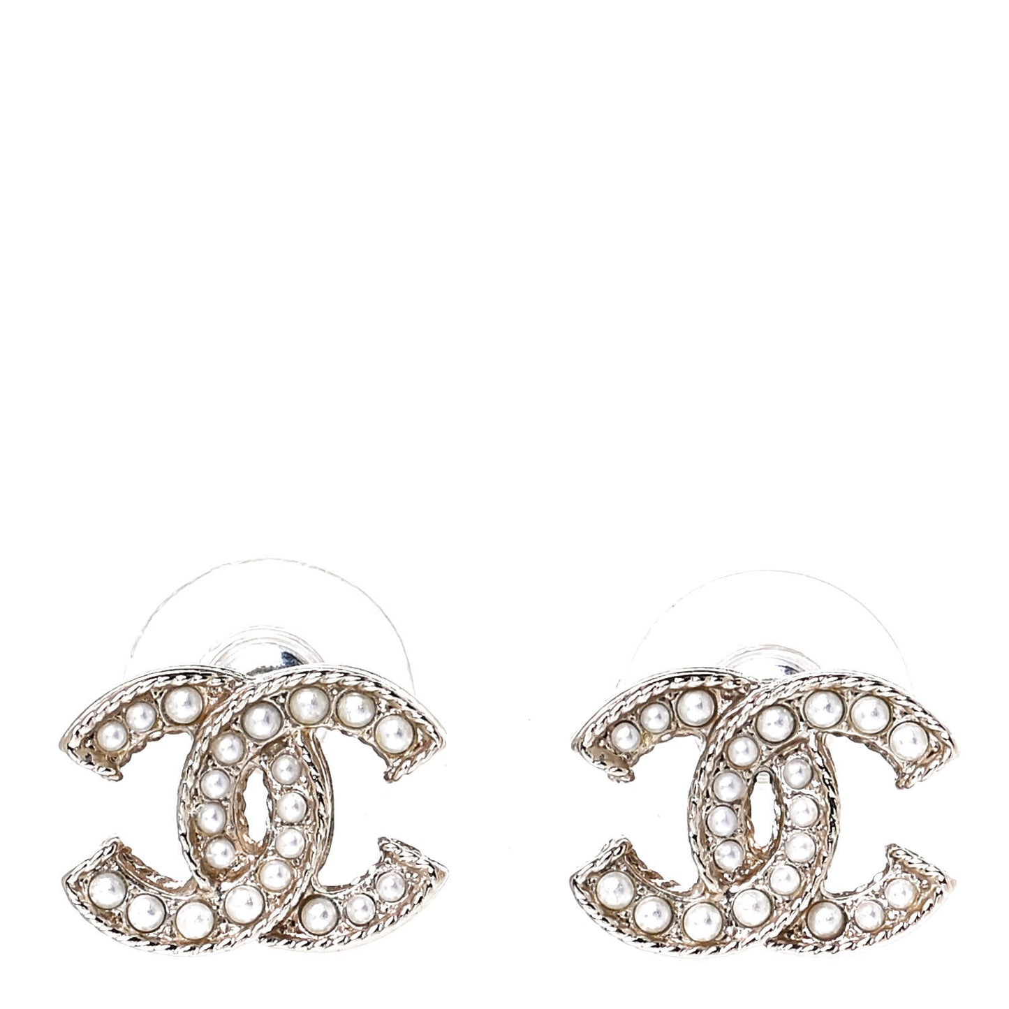 Pearl CC Earrings Gold