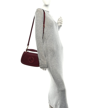 Gucci Roxy Calfskin Medium Blondie Top Handle Bag Rosso Ancora 2 of 10