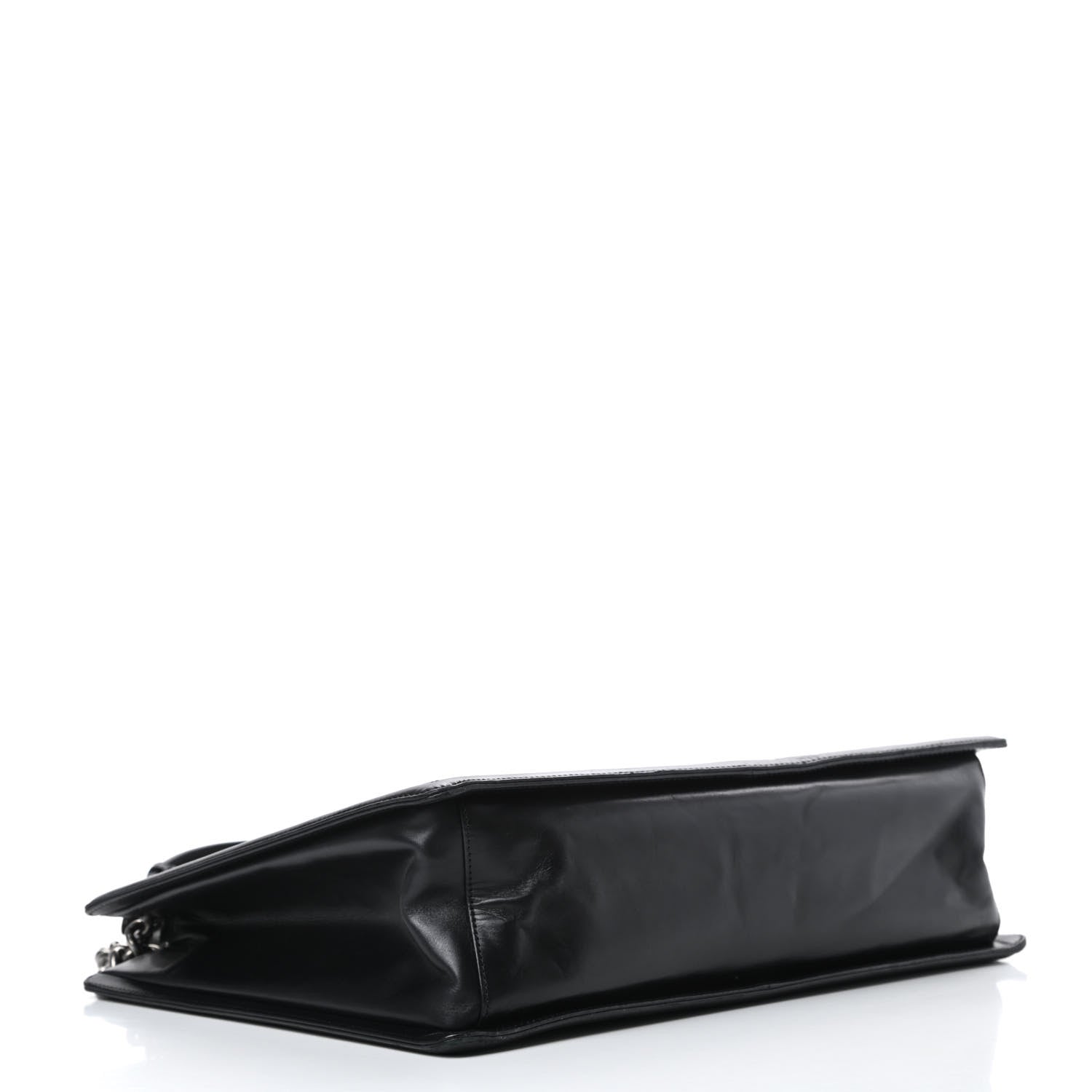 Chanel Glazed Calfskin Boy Tote Black 4 of 16