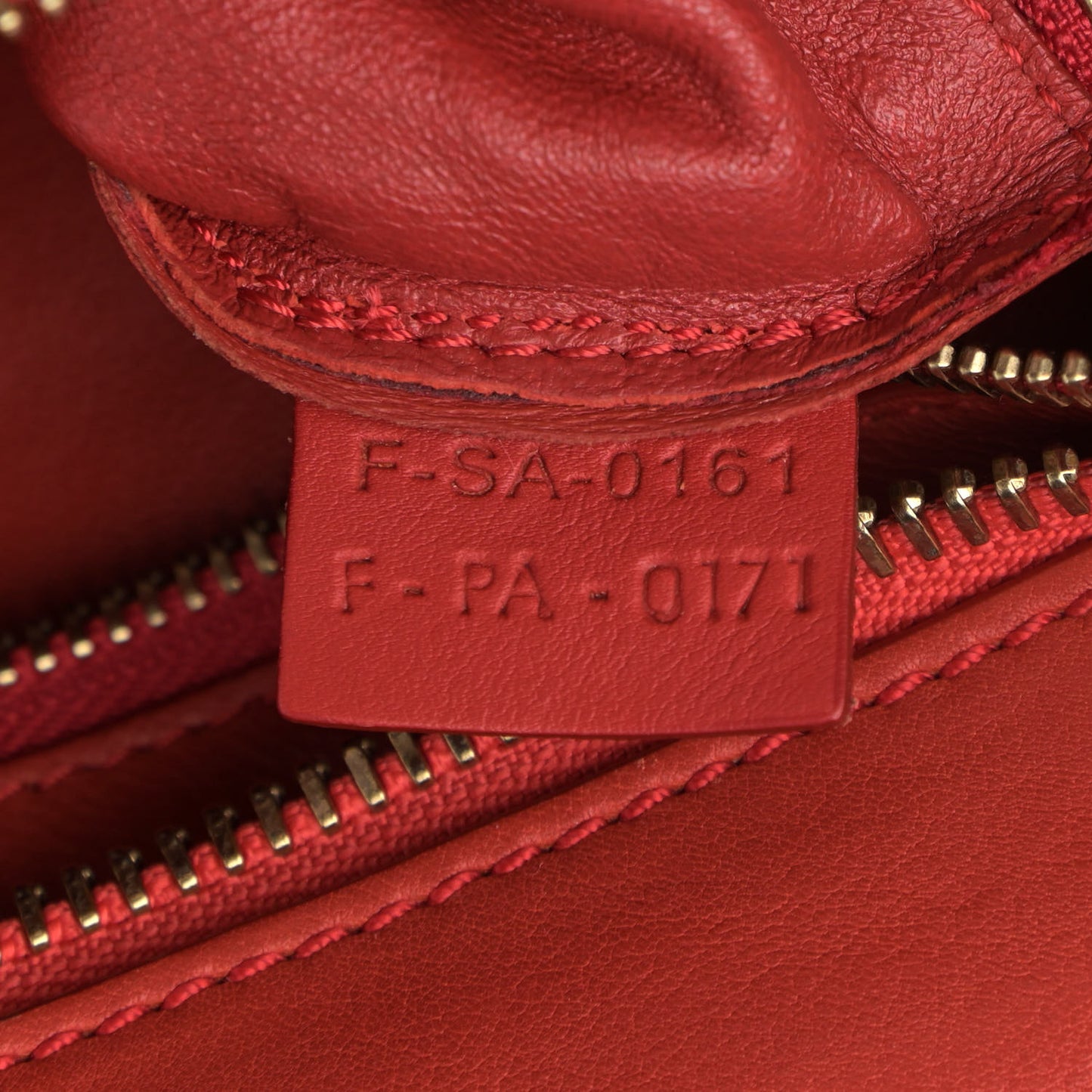 Smooth Calfskin Mini Luggage Red