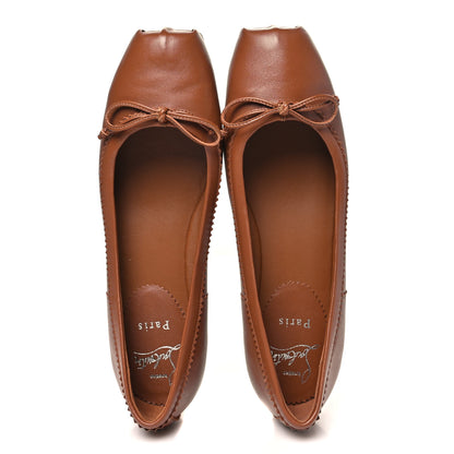 Christian Louboutin Nappa Mamadrague Flats 37 Brown 2 of 8