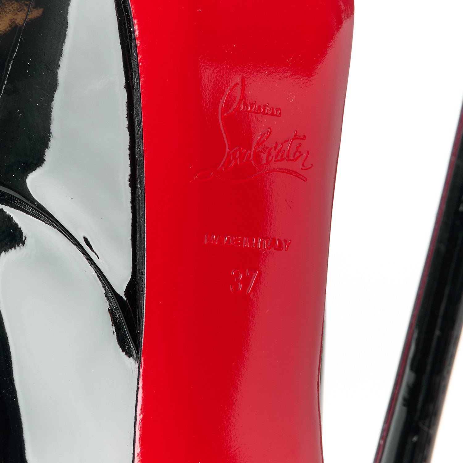Christian Louboutin Patent Dolly Alta Booty 160 Ankle Boots 37 Black 6 of 8
