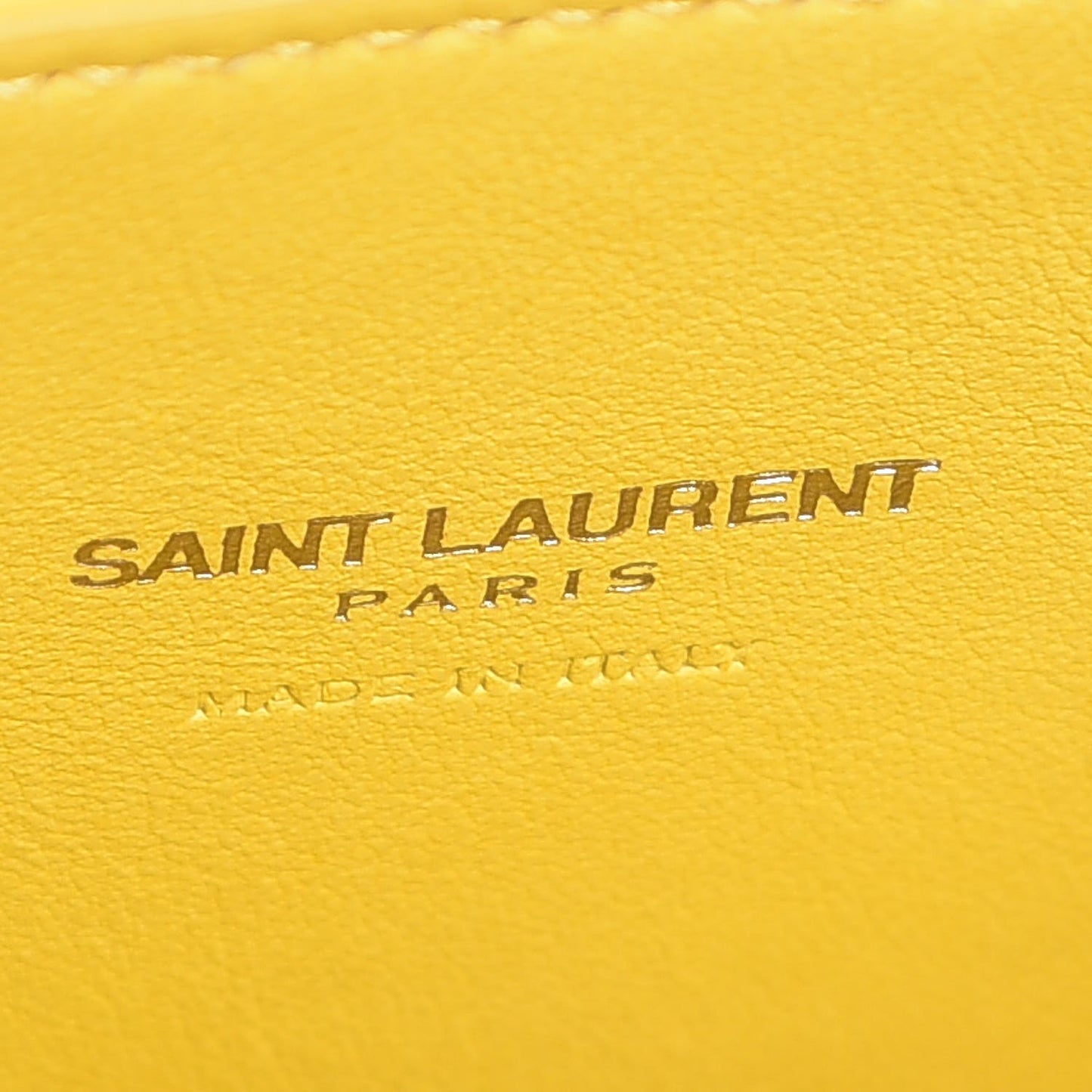 Grained Calfskin Nano Sac De Jour Jaune