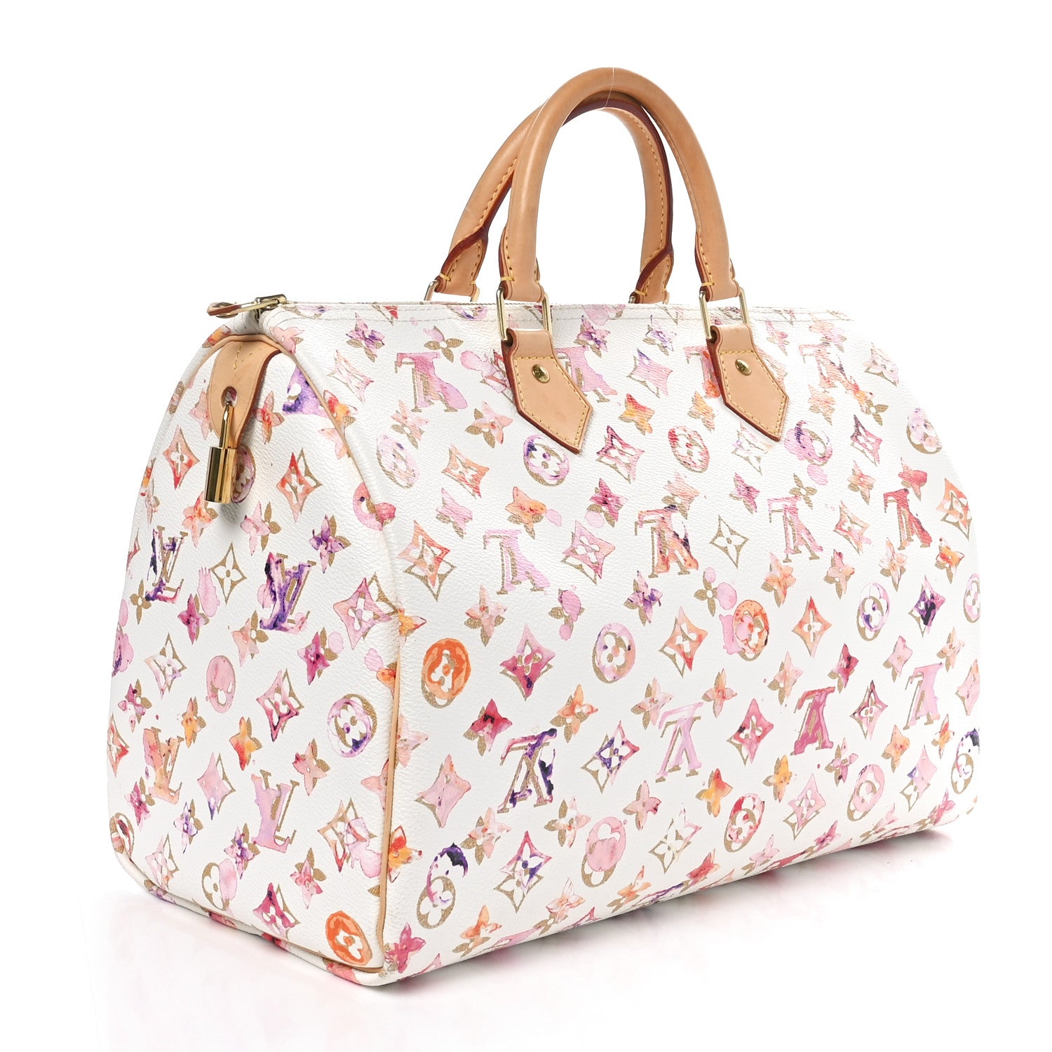 Louis Vuitton Watercolor Aquarelle Speedy 35 White 3 of 10