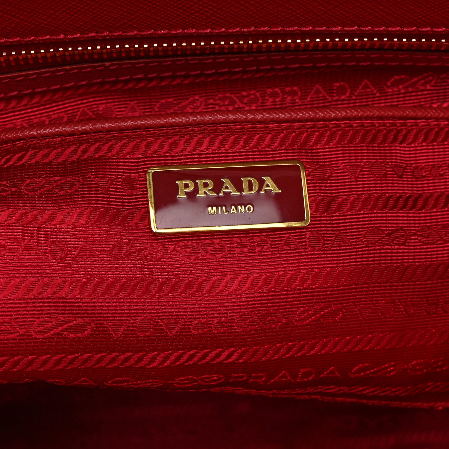 Prada Saffiano Medium Galleria Double Zip Tote Fuoco 6 of 10