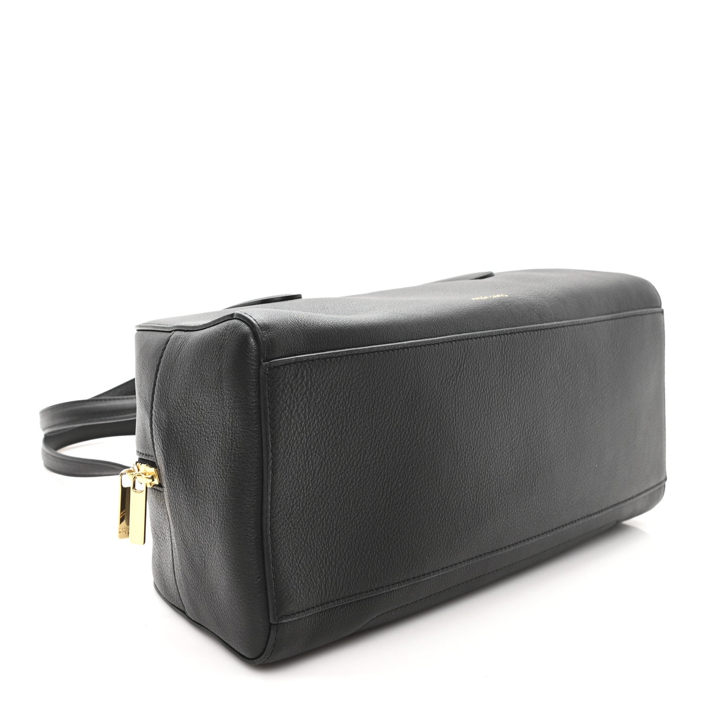 Pebbled Calfskin Handbag Black