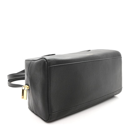 Mansur Gavriel Pebbled Calfskin Handbag Black 4 of 9