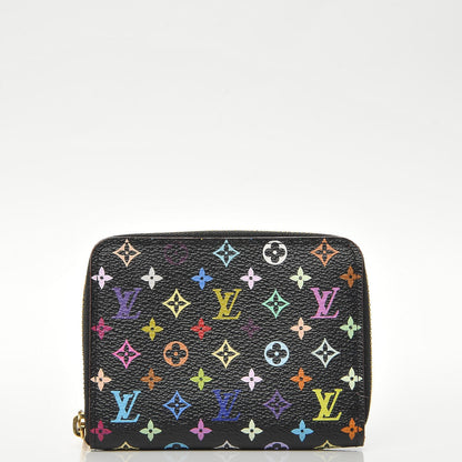 Louis Vuitton Monogram Multicolor Zippy Coin Purse Black Grenade 6 of 6