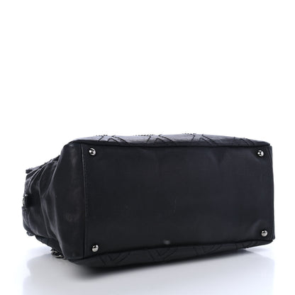 Chanel Calfskin Large Diamond Stitch Tote Black 3 of 4