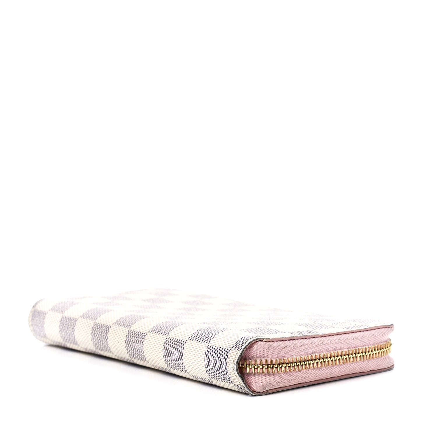 Damier Azur Zippy Wallet Rose Ballerine