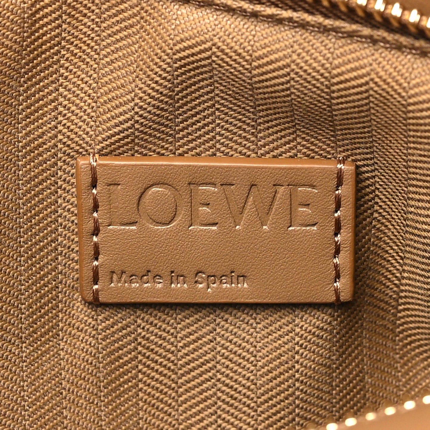 Satin Calfskin Small Puzzle Bag Oak
