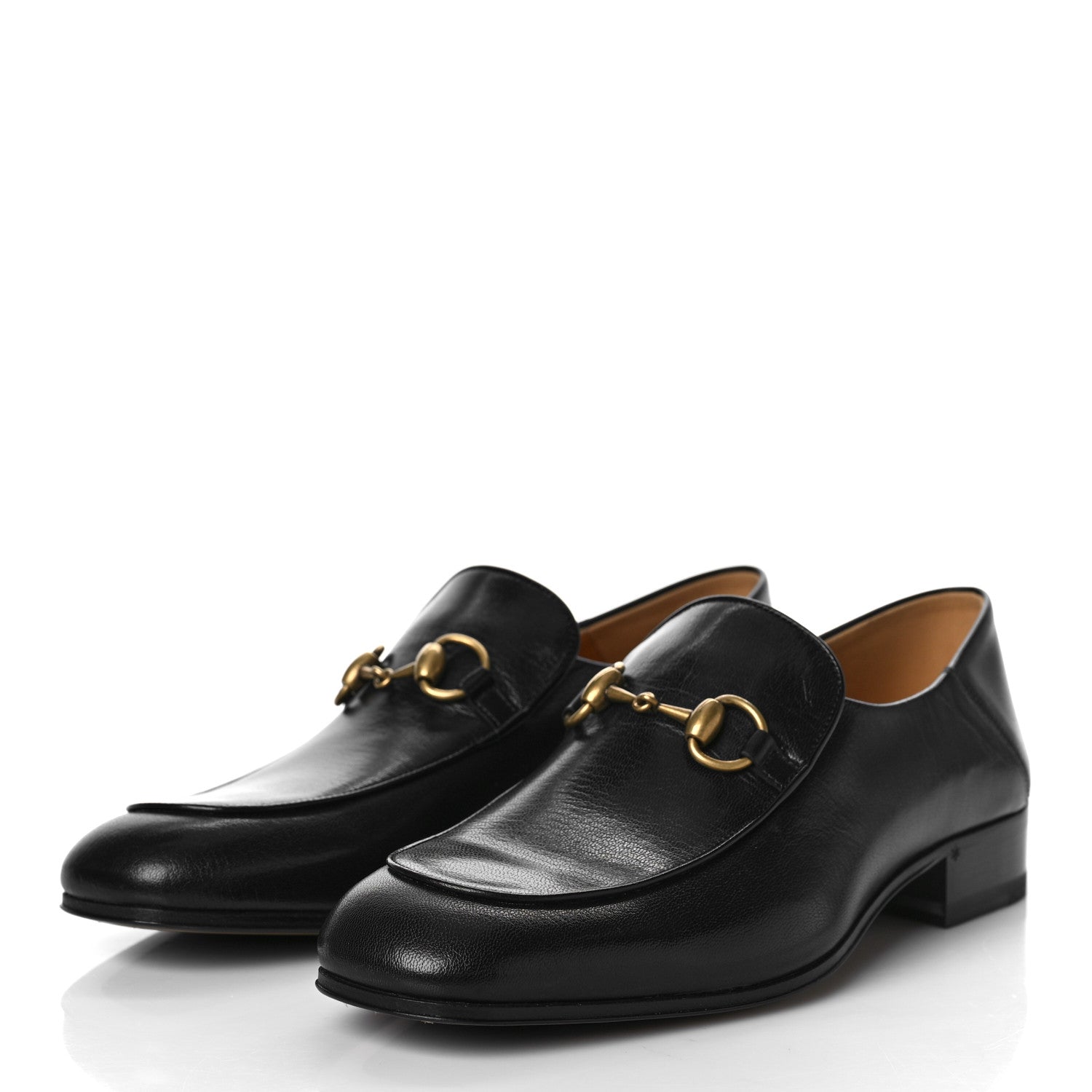 Gucci Goatskin Mens Horsebit Loafers 7 Black 6 of 11