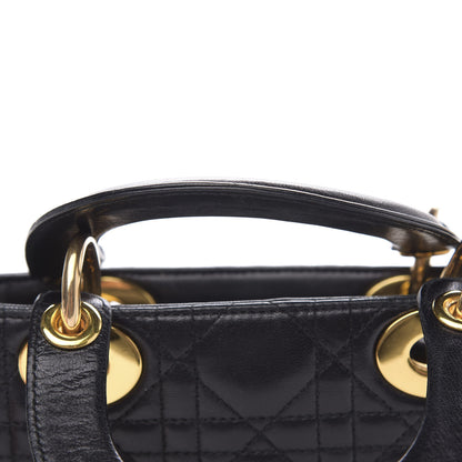 Christian Dior Lambskin Cannage Mini Lady Dior Black 11 of 13