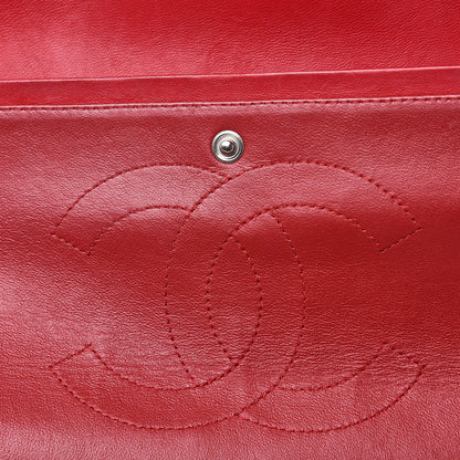 Chanel Patent Quilted Jumbo Double Flap Dark Red 19 of 19