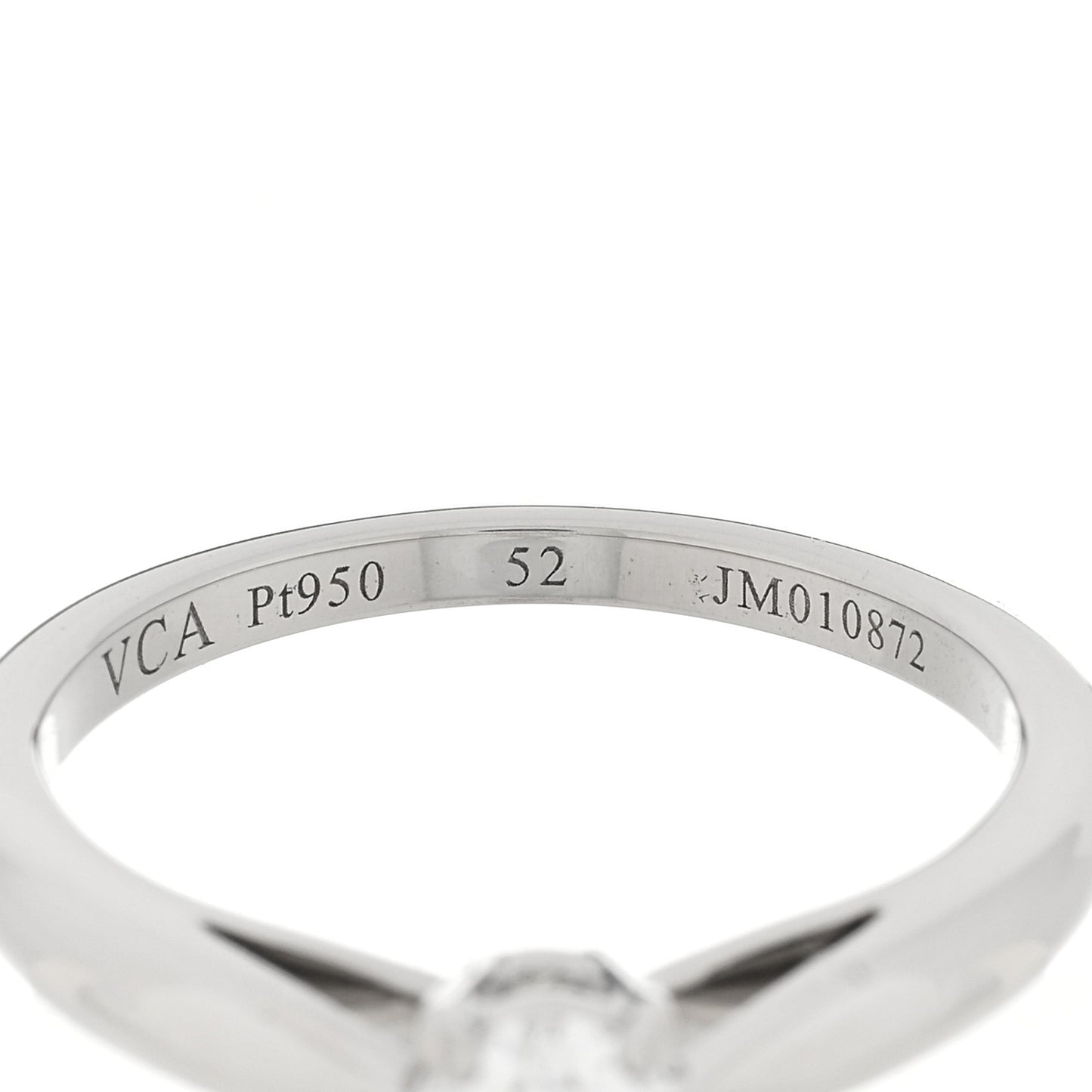 Platinum Diamond .31ct Bonheur Solitaire Engagement Ring 52 6
