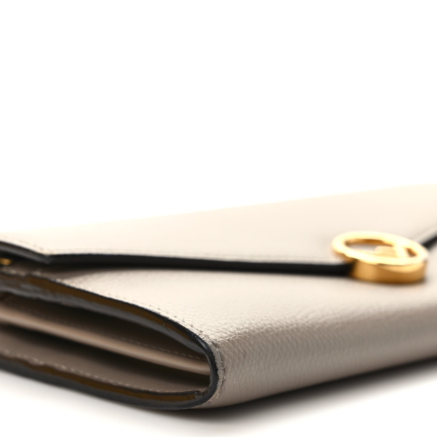 Fendi Vitello Cruise F is Fendi Continental Envelope Wallet on Chain Tortora 8 of 10