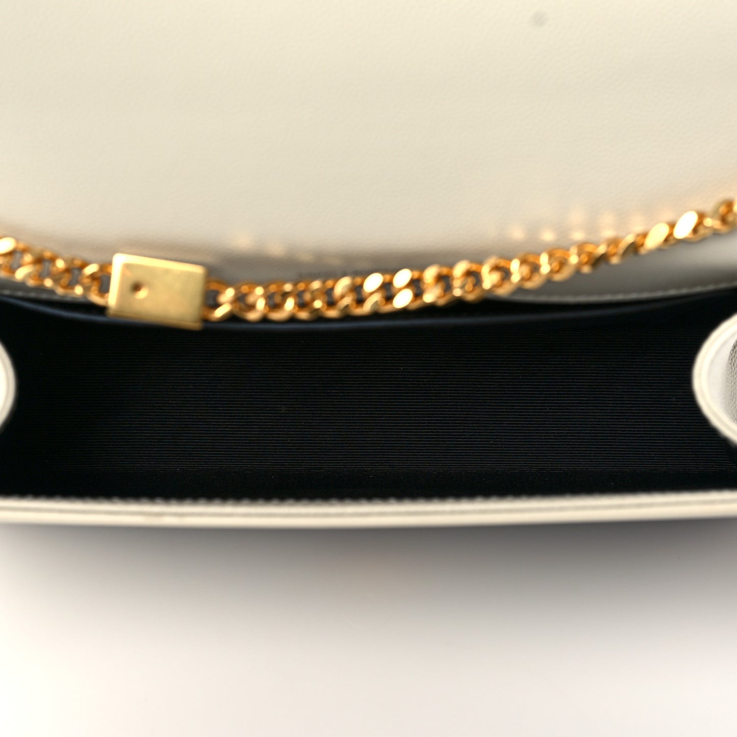 Grain De Poudre Medium Classic Monogram Kate Satchel Crema Soft