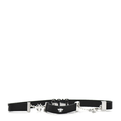 Christian Dior Calfskin Dior Bee Double Bracelet Black 2 of 3