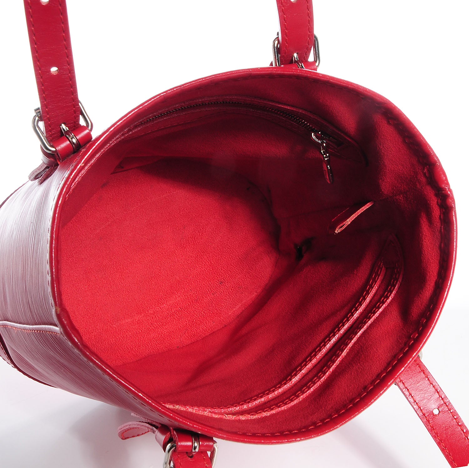 Louis Vuitton Epi Petit Bucket 23 Rouge 6 of 12