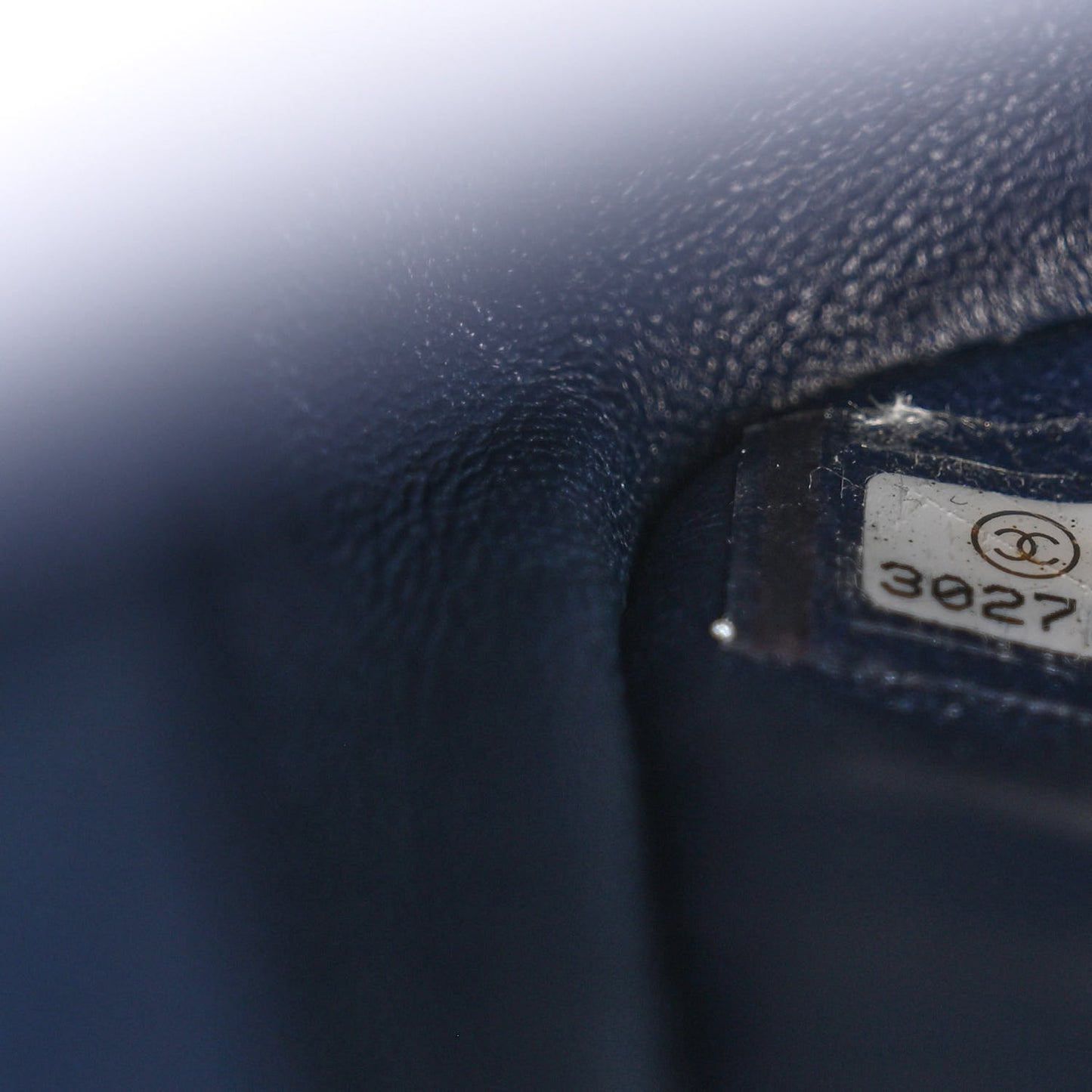 Caviar Quilted Medium Double Flap Navy